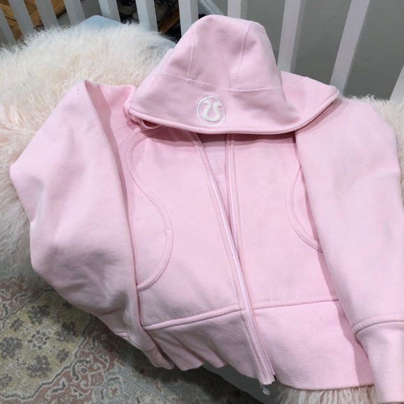 lululemon athletica Tops - Pink Lulu scuba sweatshirt size 8 PINK